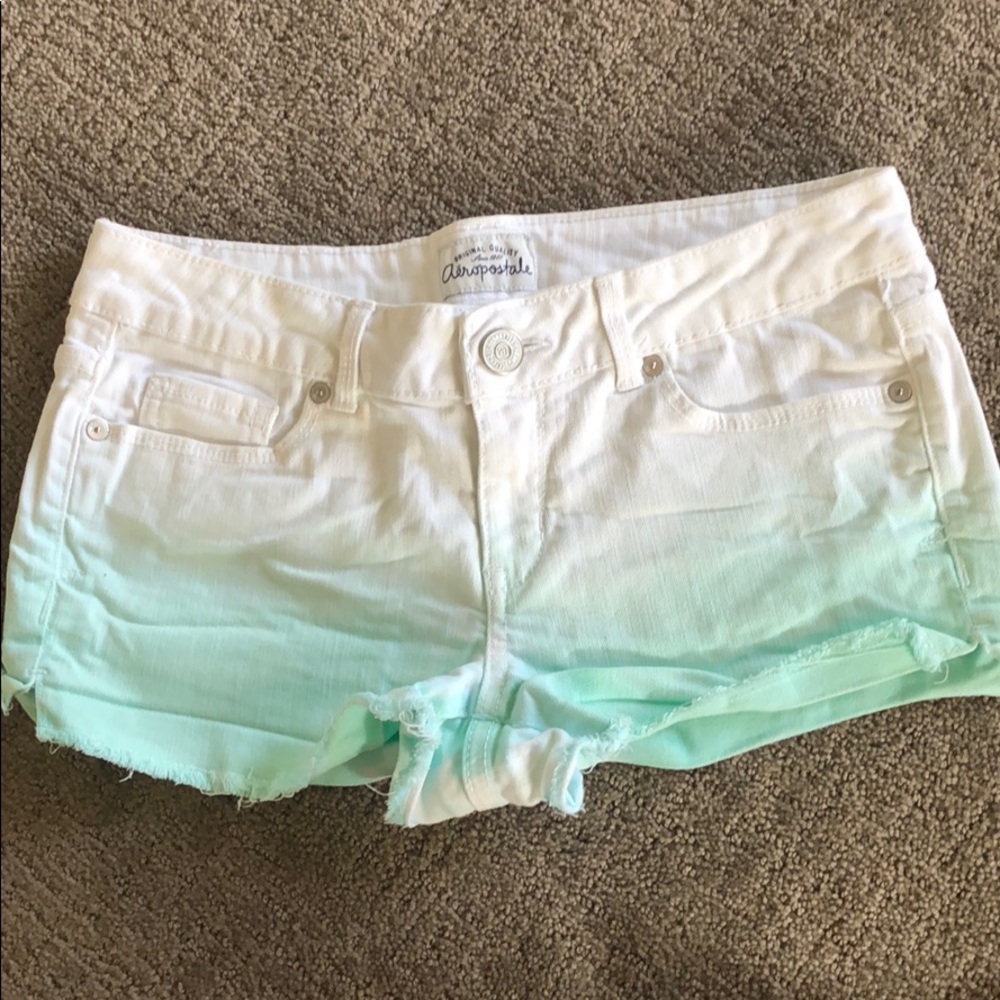 Slightly used ombré denim shorts